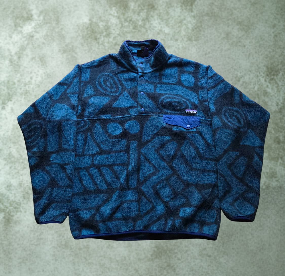 (L)파타고니아 15s Mexico 블루 기하학 패턴 신칠라 상품이미지1