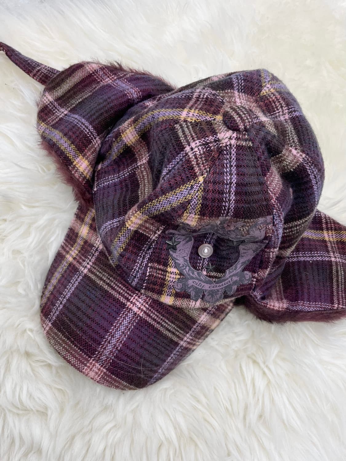 보이런던 체크 패치 트루퍼햇 *레어 상품이미지6