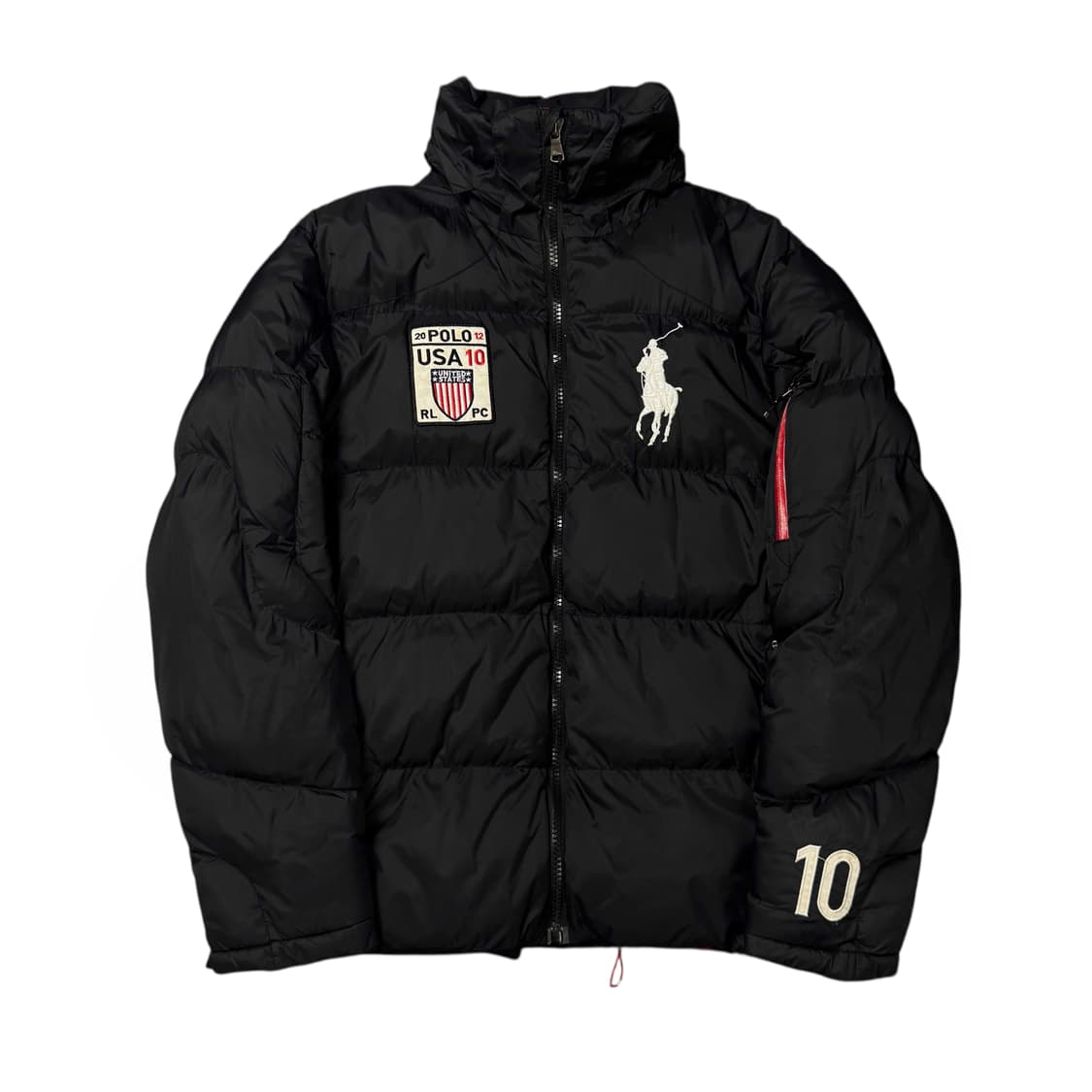 (L) 폴로 랄프로렌 USA 빅포니 덕다운 패딩 블랙 상품이미지2