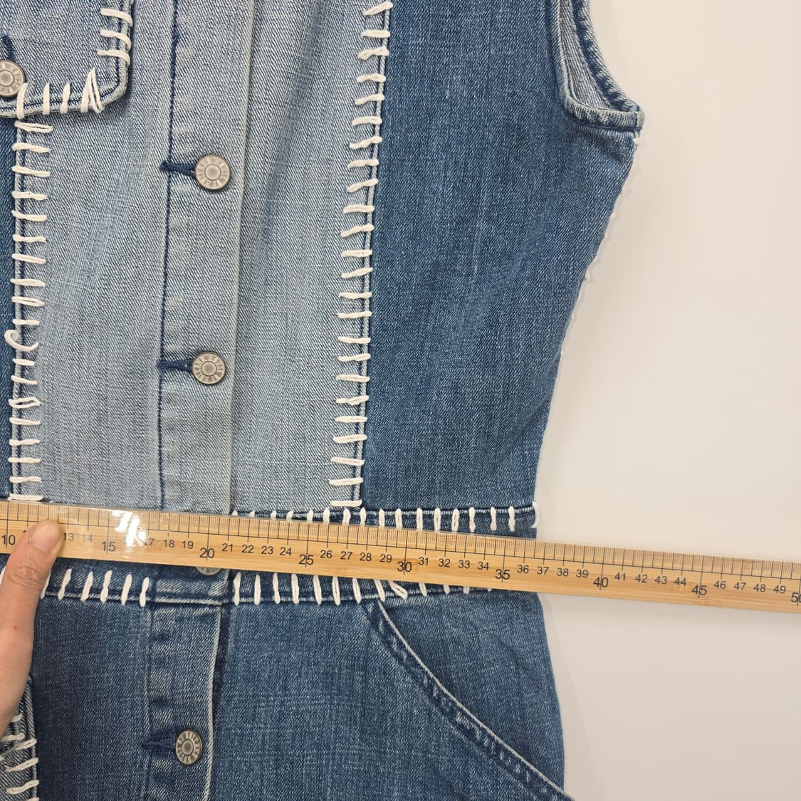 하우스오브홀랜드 데님 패치워크 원피스 상품이미지6