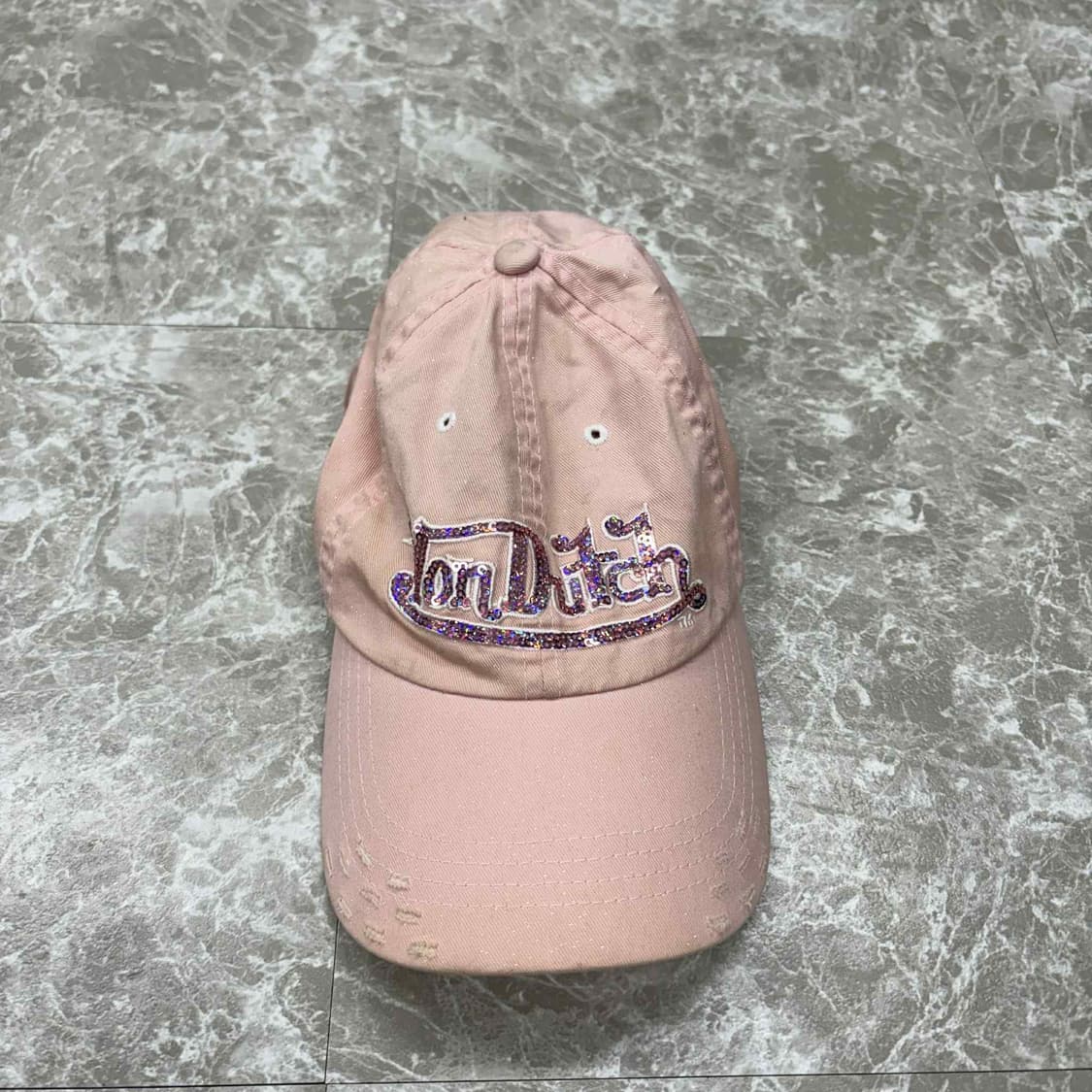 Vondutch 본더치 y2k 베이비핑크 걸즈 볼캡(OS) 상품이미지2