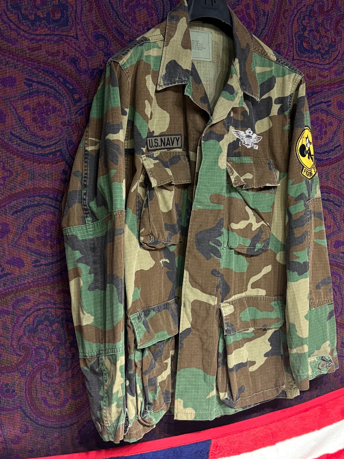 미군 bdu 우드랜드 펠릭스 더 캣 프린팅 커스텀 자켯 상품이미지4