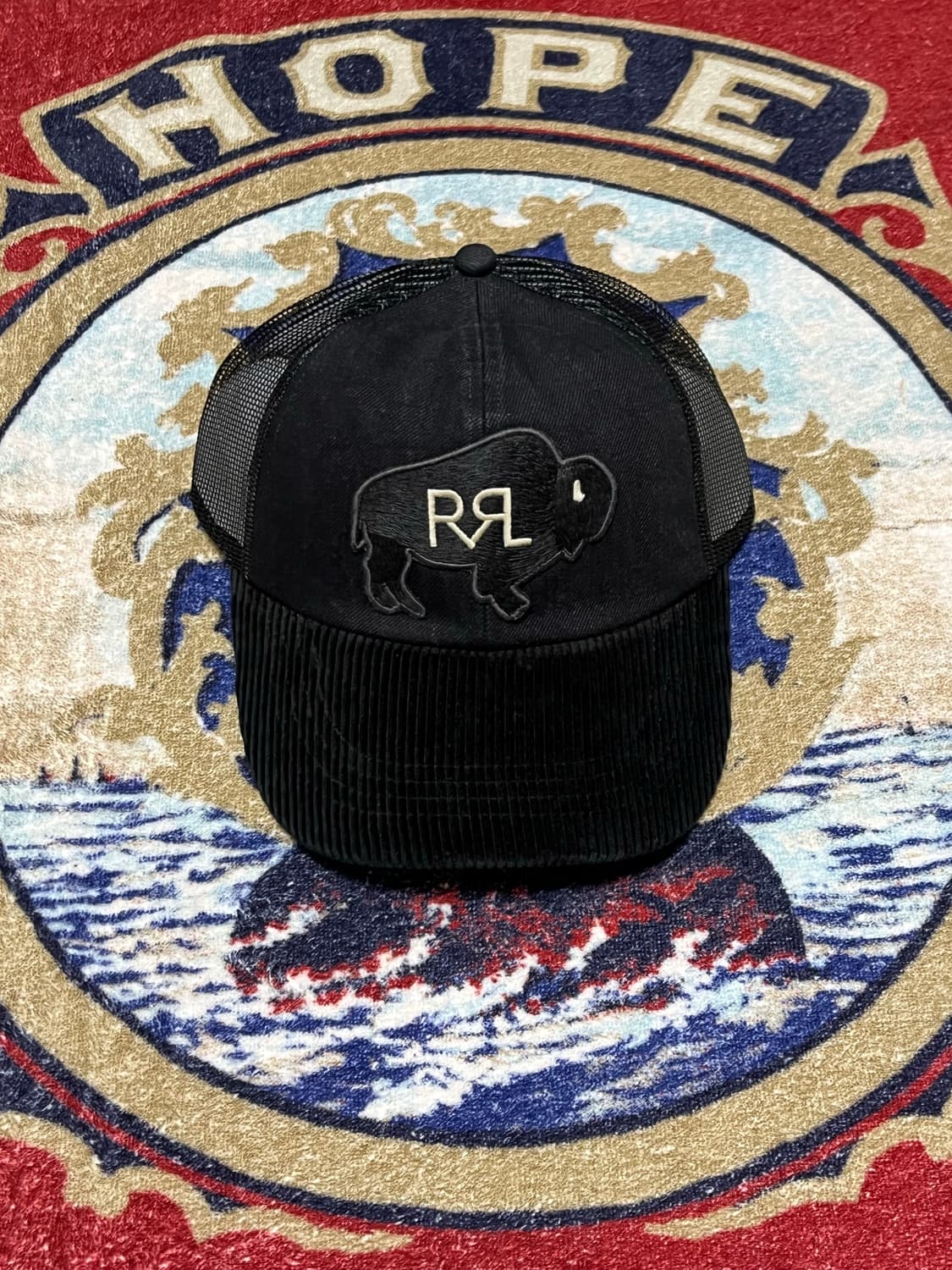 RRL 코듀로이 데님 빌 트러커 캡 상품이미지2