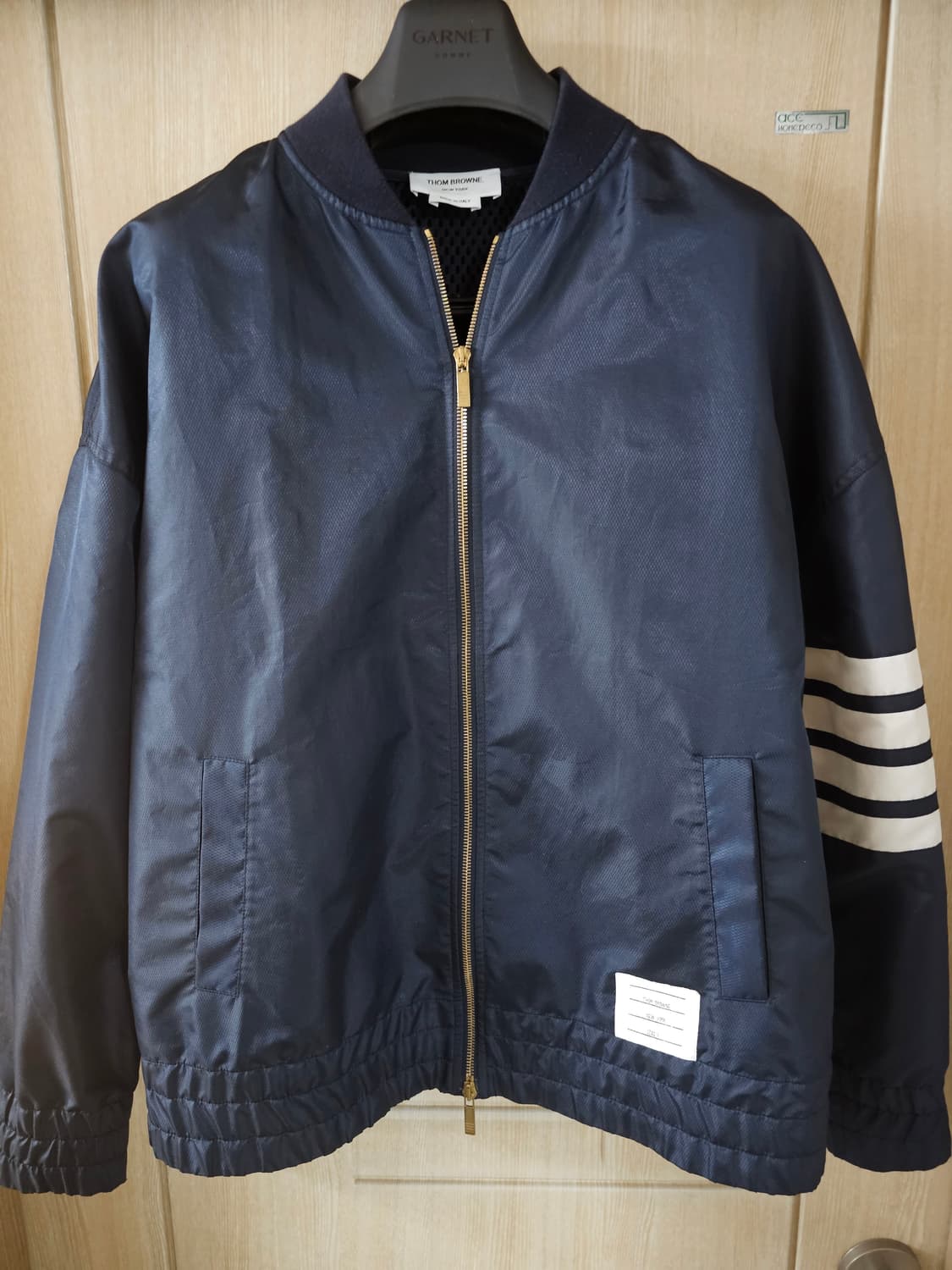 톰브라운 립스탑 사선완장 보머 점퍼(100/백화점정품) 상품이미지1