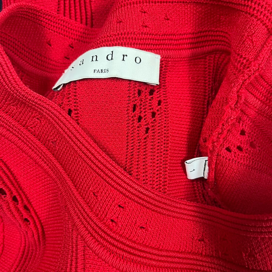 산드로(SANDRO) 레드 미니 원피스 상품이미지5