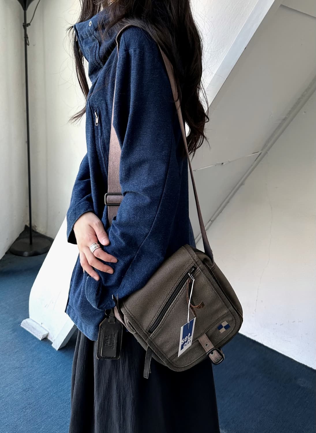 Mild cotton sweat 2way zip hood parka 상품이미지7