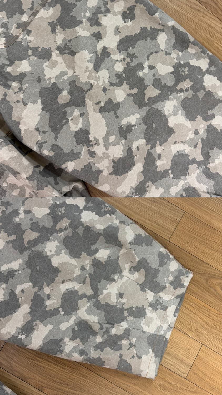 [L size] 아이필럭키 점보 다트 와이드 팬츠 카모 상품이미지5