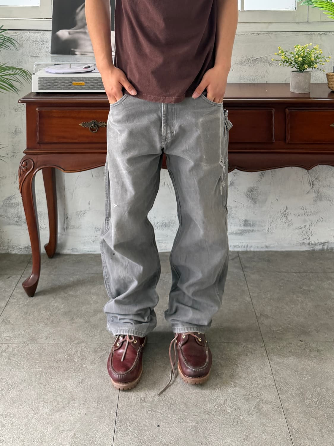 디키즈 워크팬츠 그레이 상품이미지1