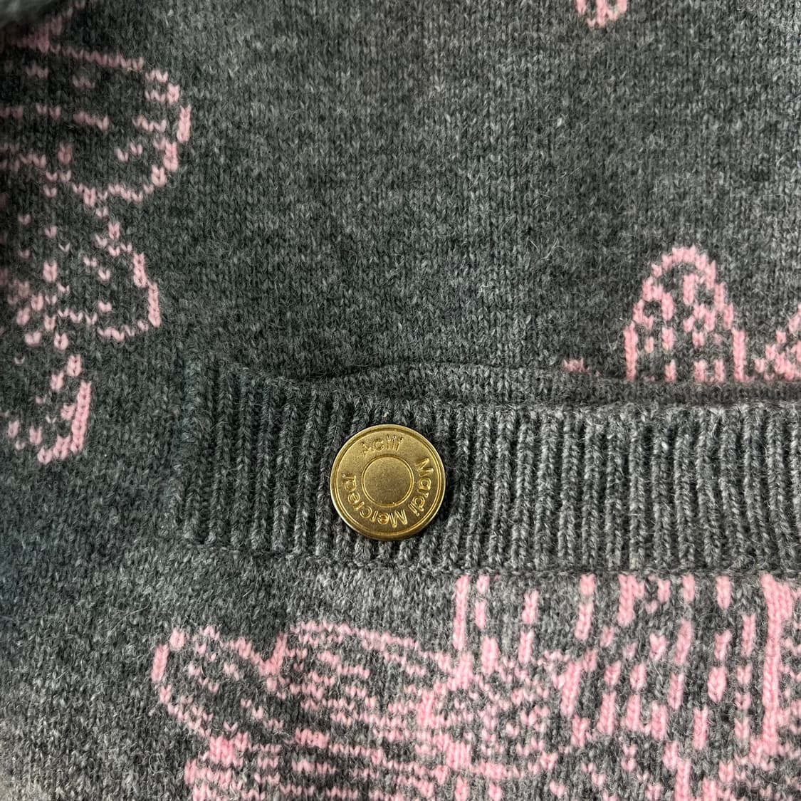 W 100 마르디 메크르디 플라워 패턴 가디건 상품이미지3