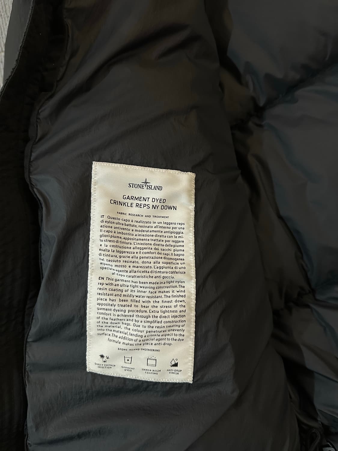 스톤아일랜드 크링클랩스 패딩 XL 상품이미지9