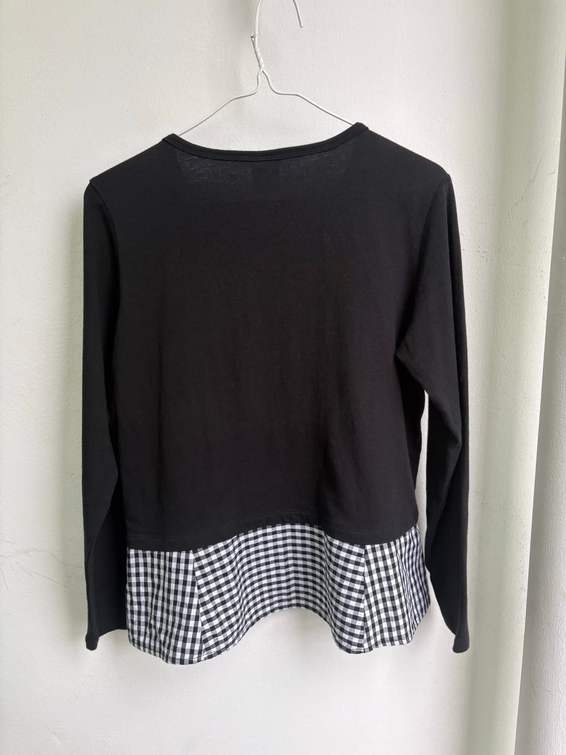 gingham check long sleeve shirt 상품이미지2