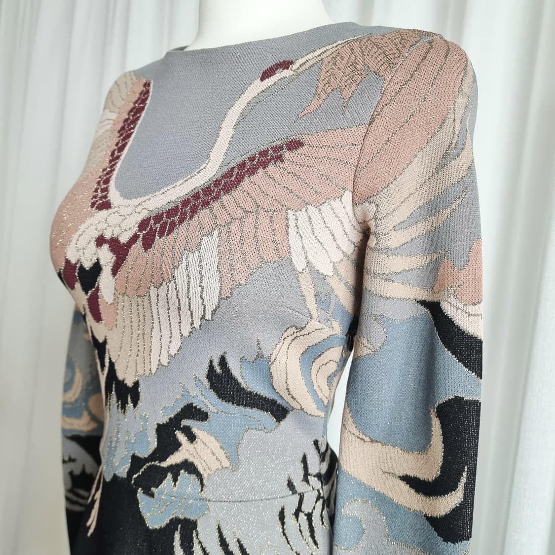 VALENTINO 발렌티노 금사디자인 니트 원피스 (44-55) 새옷수준 상품이미지5