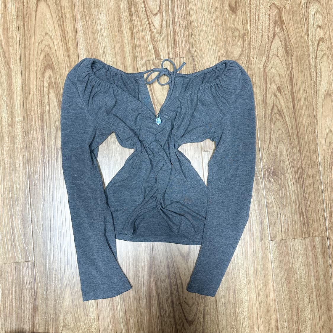 빈티지 그레이 장미 레이어드 티셔츠 히메갸루 발레코어 모리걸 로걀 긱시크 상품이미지1