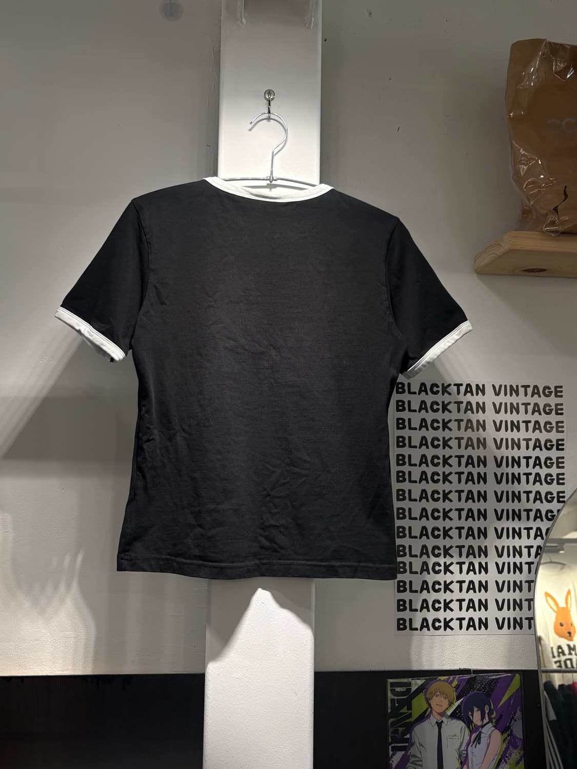 꾸레쥬 블랙 링거티셔츠 상품이미지2