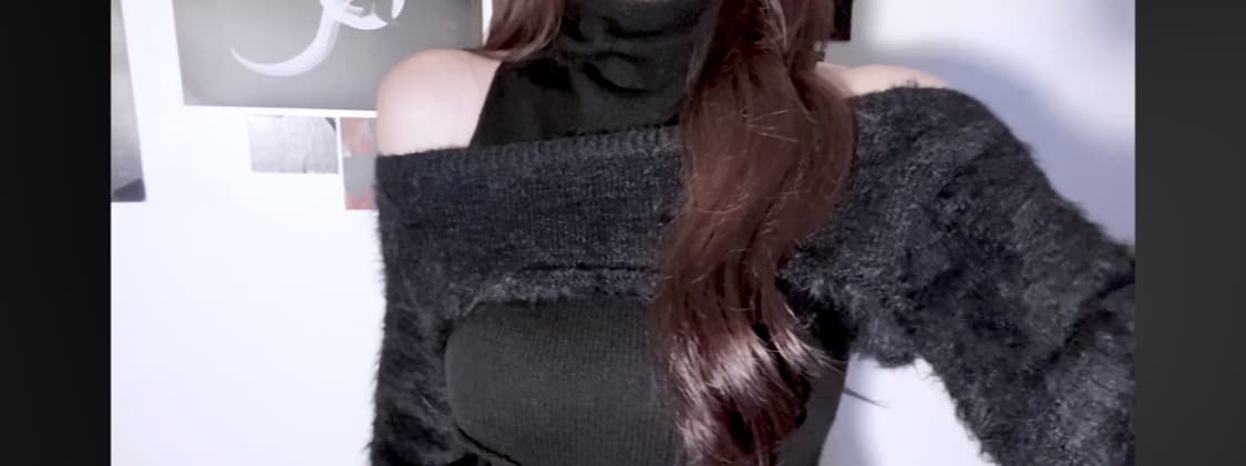 원가 17) 에트오소메 컷아웃 홀터 볼레로 레이어드 니트 탑 세트 상품이미지4