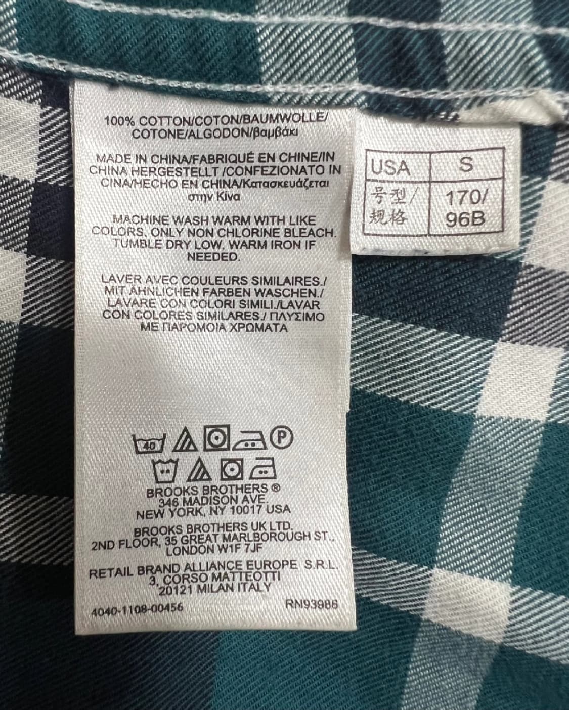 브룩스브라더스 남성 그린체크 긴팔셔츠

 상품이미지7