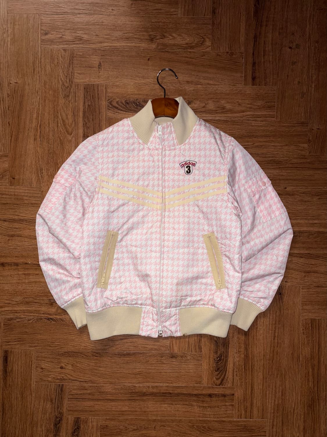 아디다스 타탄체크 투웨이 패딩 상품이미지2