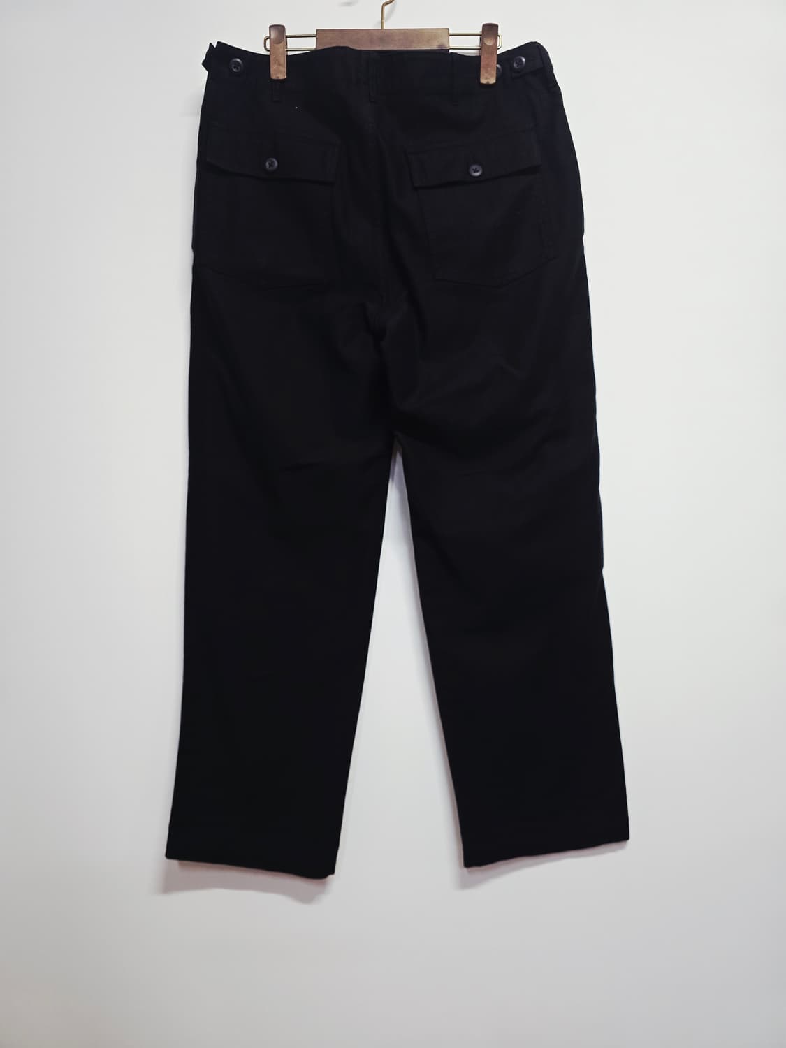 무신사스탠드 블랙 면 와이드 팬츠34 상품이미지4