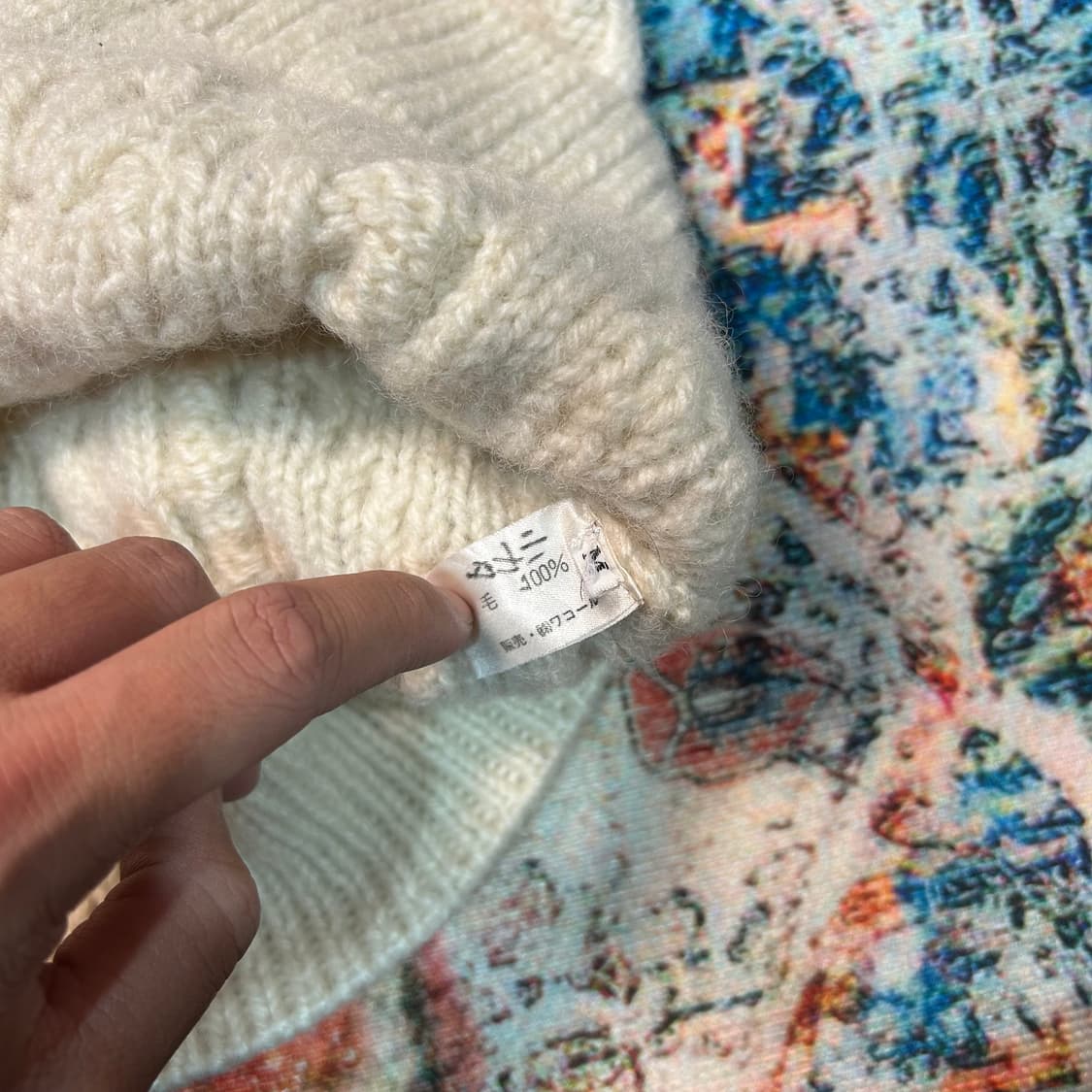 [m] 80s 이세이미야케 Hai sporting gear 캐이블 니트 상품이미지4