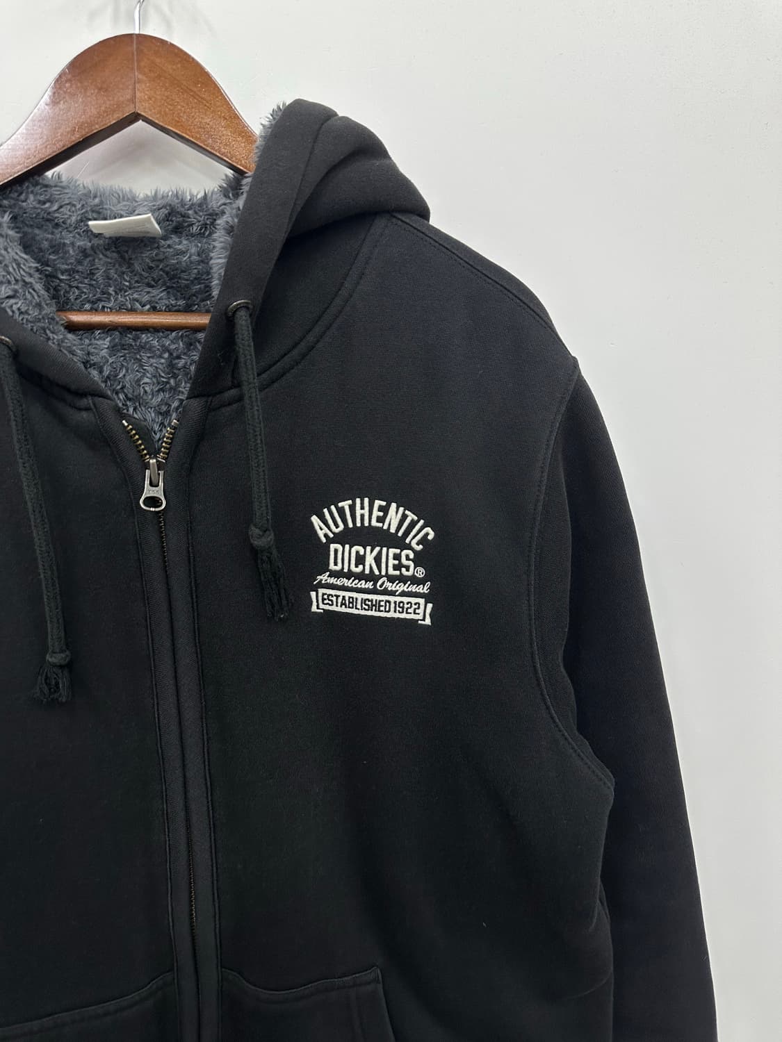 디키즈 블랙 털후집 상품이미지3