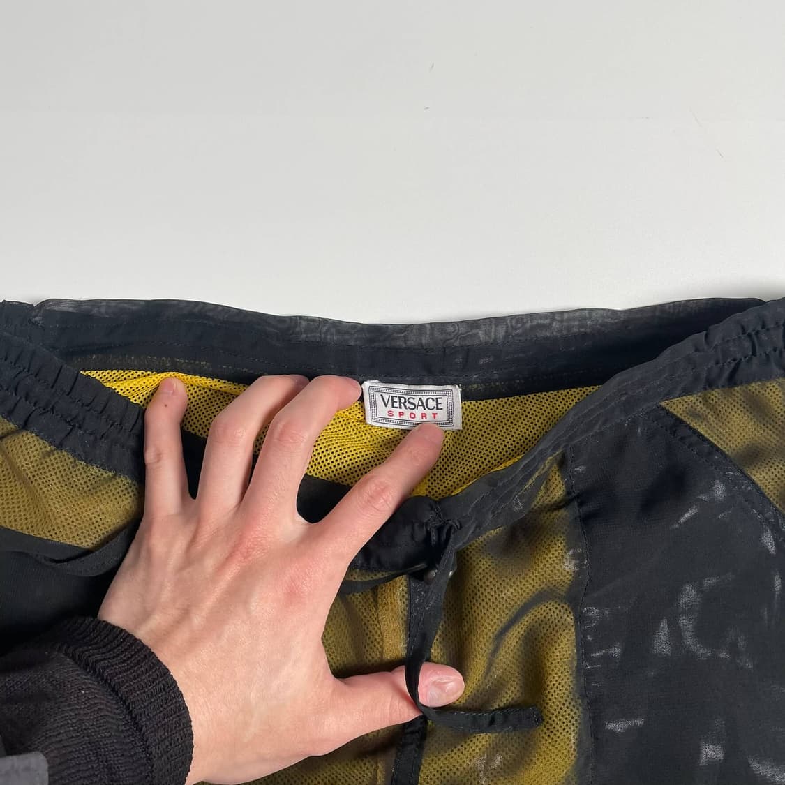 Versace sport 메쉬 폴리 더블 레이어드 팬츠 (italy) 상품이미지8