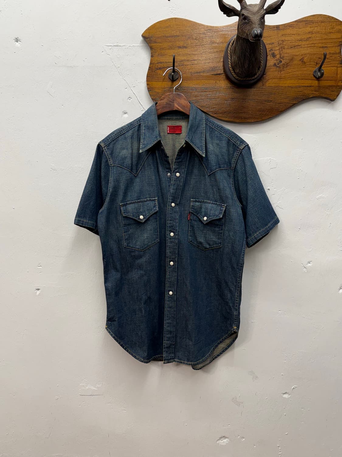 Levi's Short Sleeve Denim Western Shirt 상품이미지1