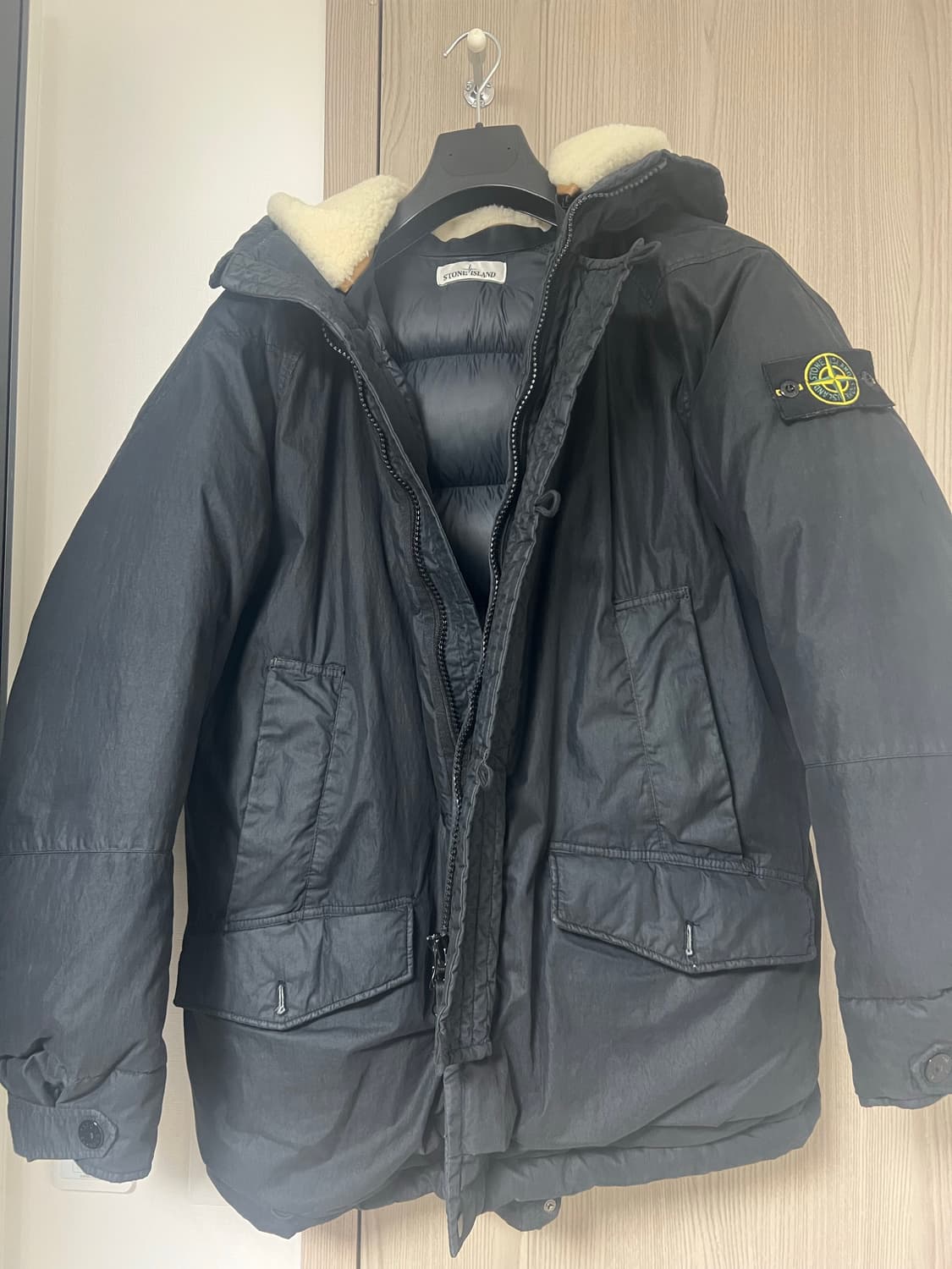 스톤아일랜드/50 fili 레지나타 양털 패딩/L 상품이미지1