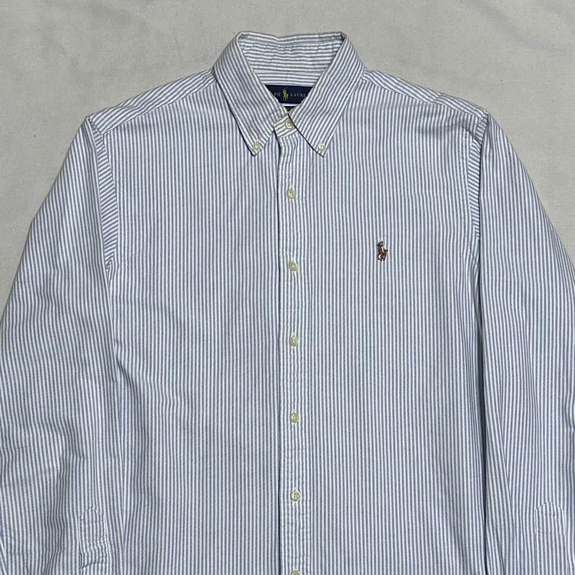 M 폴로랄프로렌 스카이블루 스트라이프 셔츠 상품이미지1
