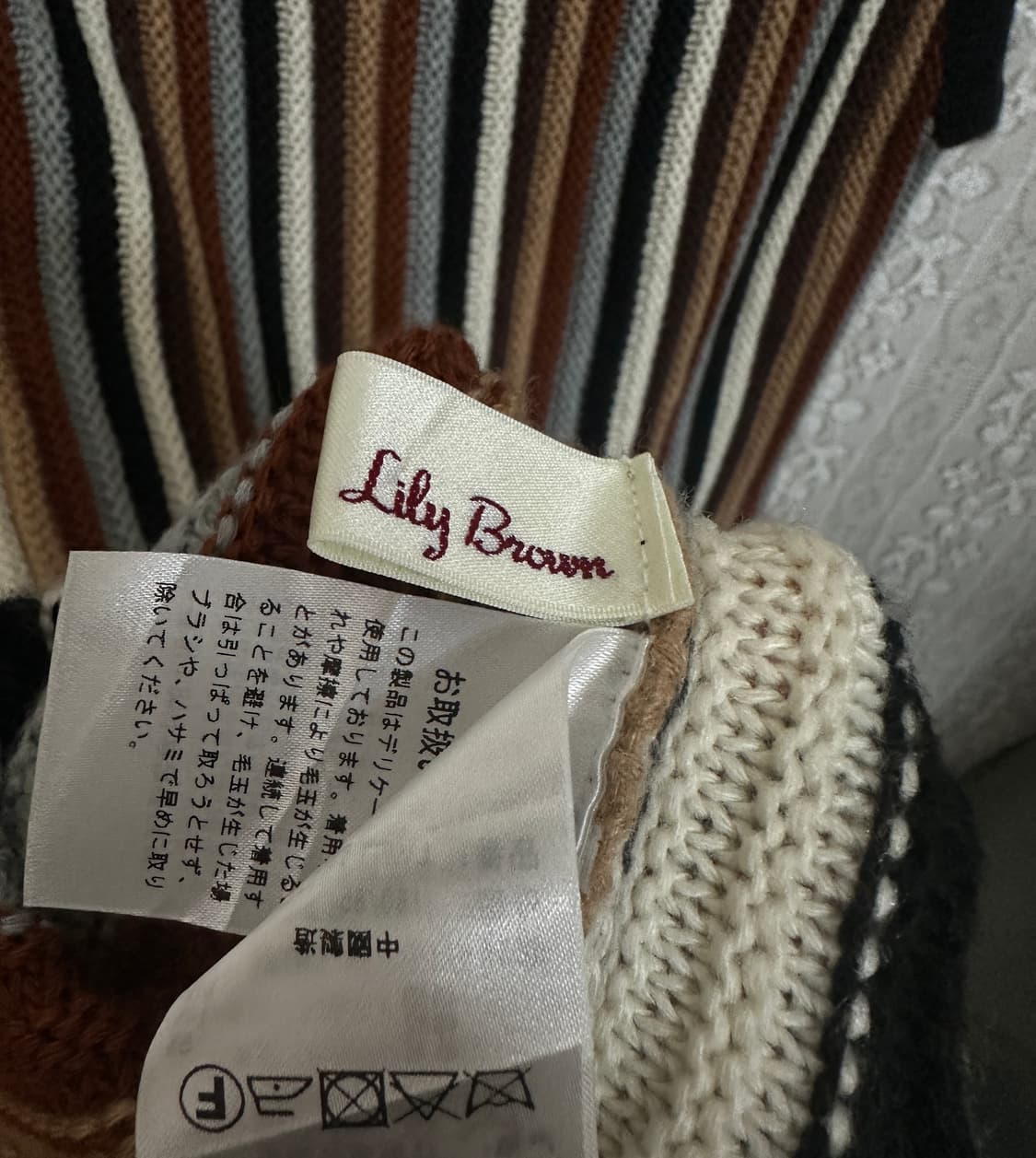 lily brown 니트 탑 상품이미지5