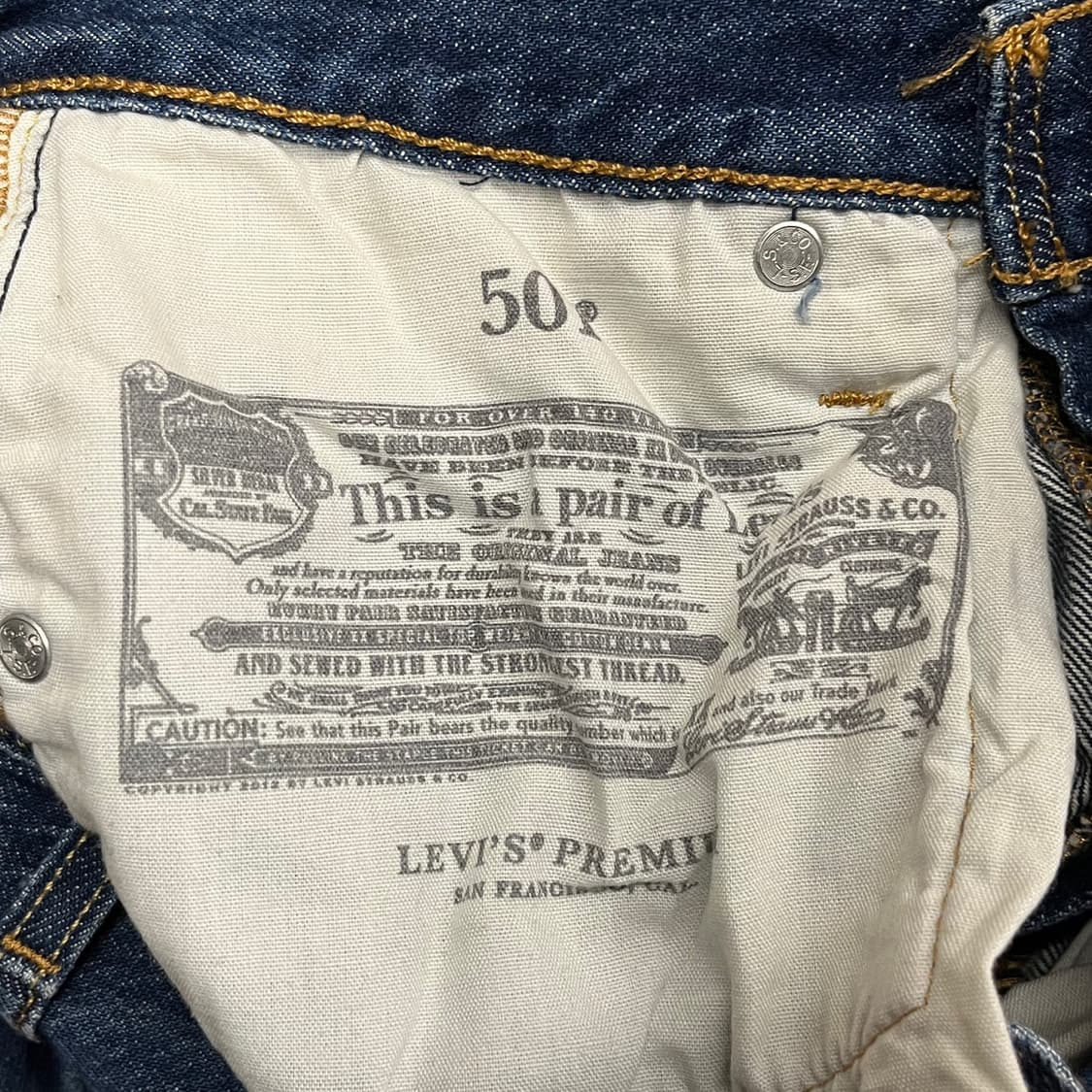 [정품] 리바이스 데님 청바지 진청 b17 상품이미지4