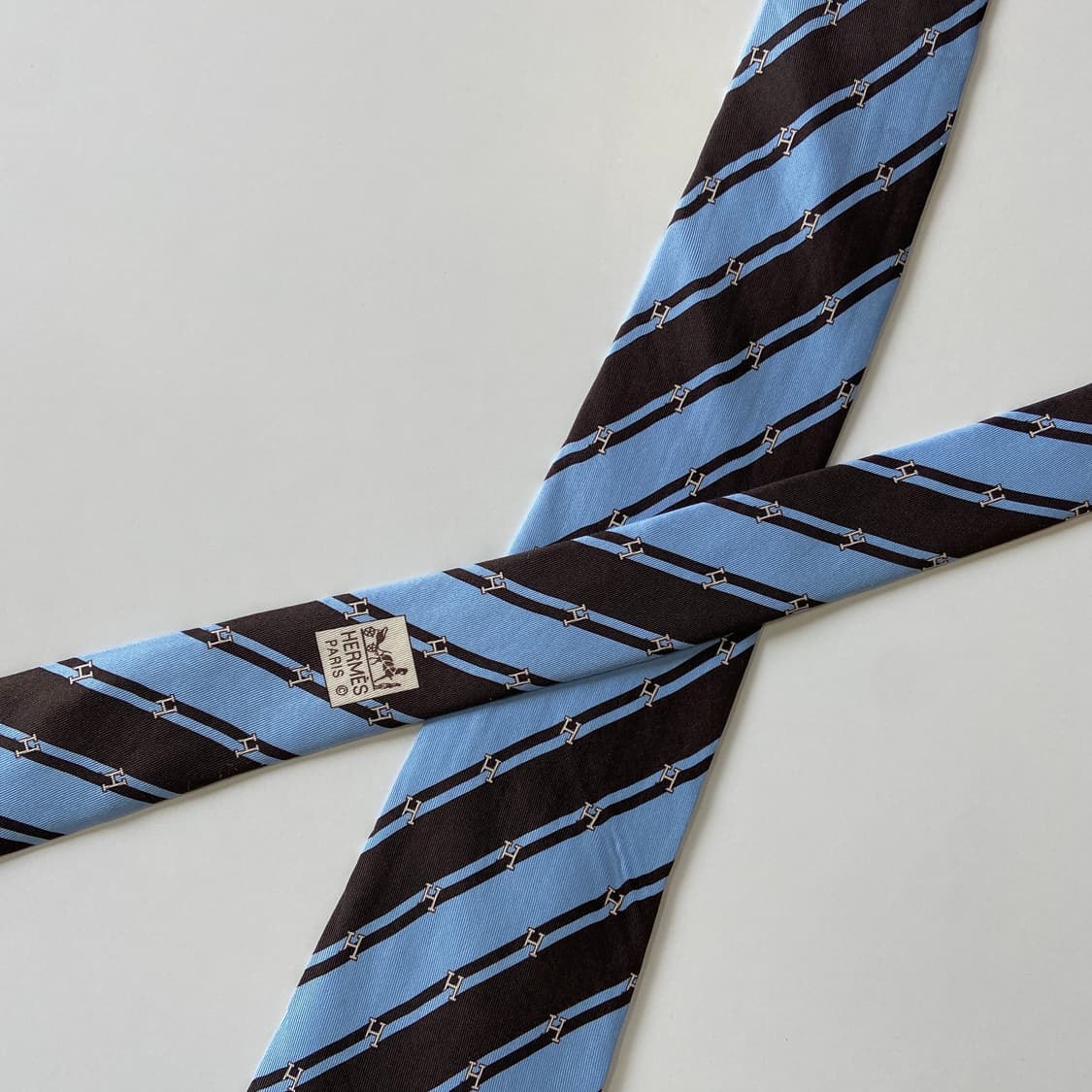 에르메스(HERMES) H모노그램 명품 정품 넥타이 상품이미지4