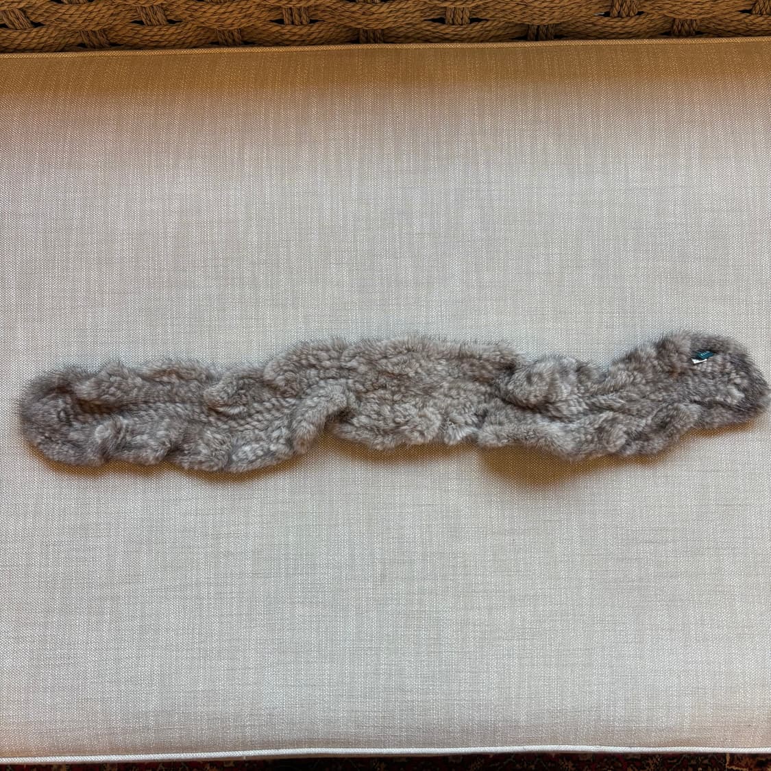 페리엘리스 프릴고리 쁘띠 밍크 머플러 투톤 그레이 상품이미지6