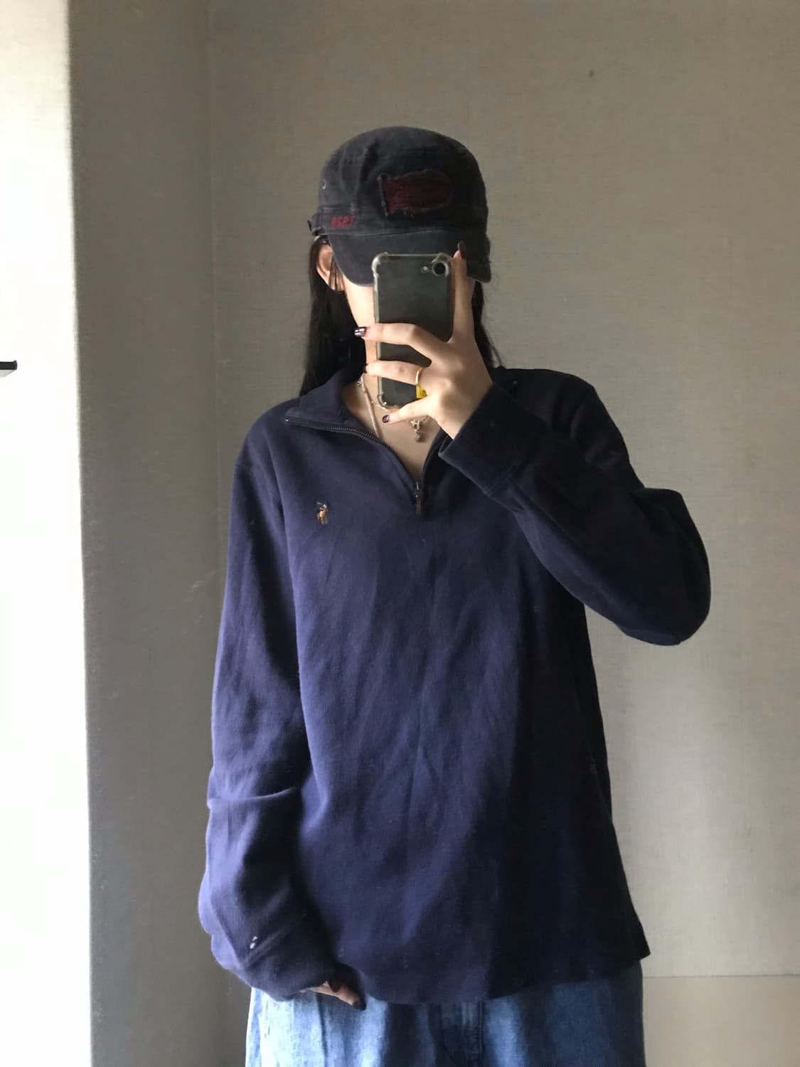 폴로 네이비 멀티포니 반집업 상품이미지3