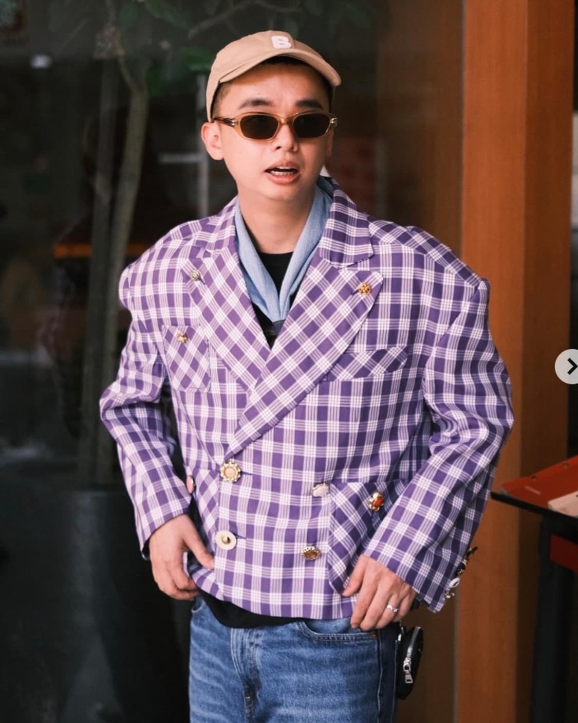Motoguo 모토구오 버튼 디테일 자켓 상품이미지1