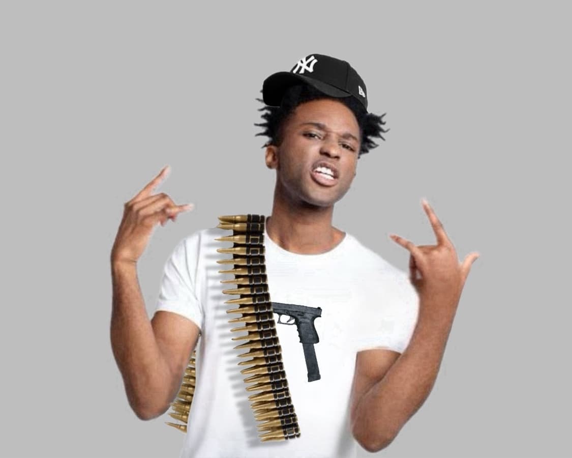 Wardrobe 조커글록 프린트 반팔티 상품이미지1