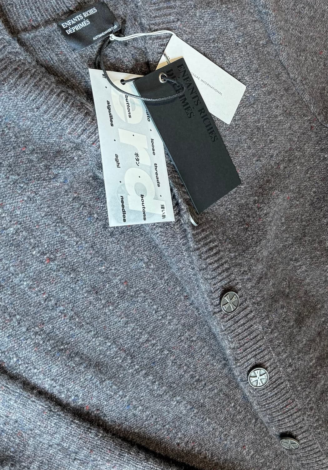 LORO PIANA x ERD 캐시미어 가디건 그레이 상품이미지1