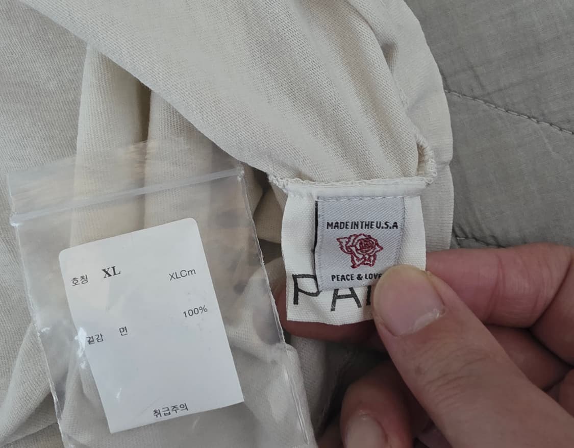 [XL] 팔리할리우드 스컬 프린팅 티셔츠 화이트 상품이미지8