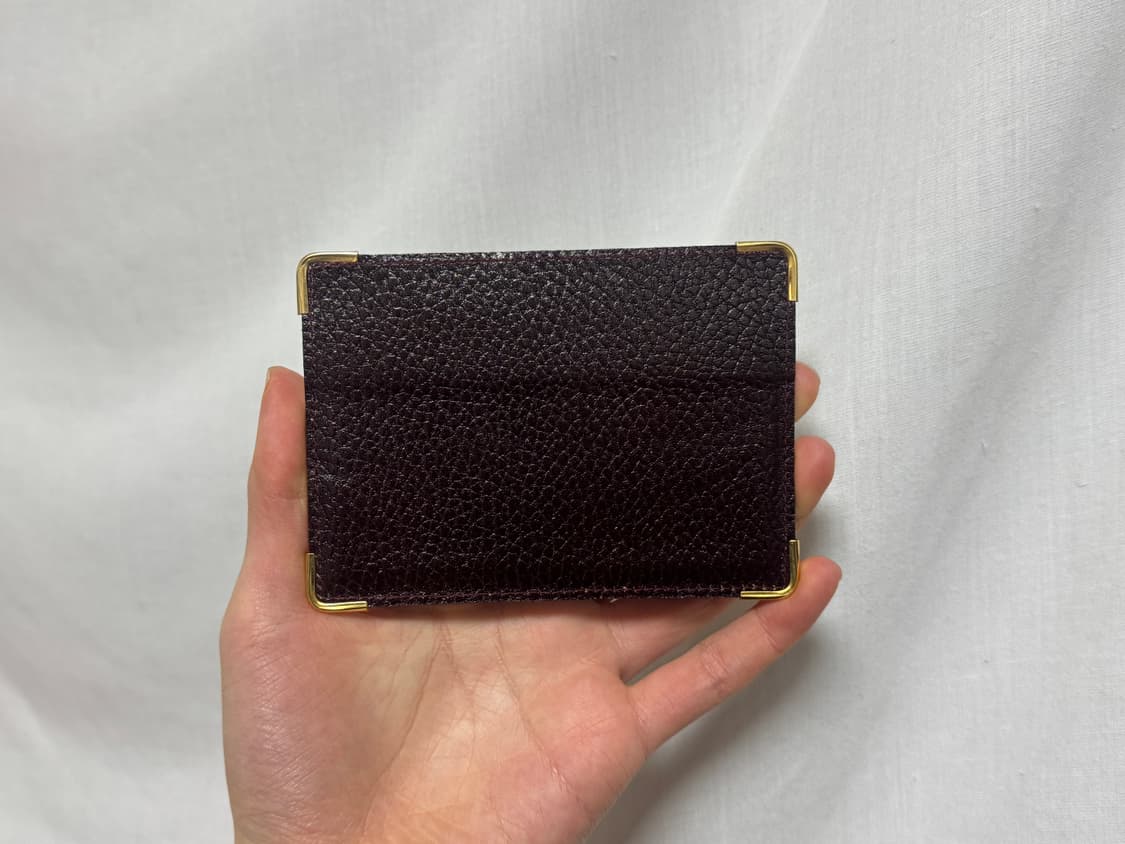 롤렉스 빈티지 가죽 카드지갑 브라운 금장 상품이미지2