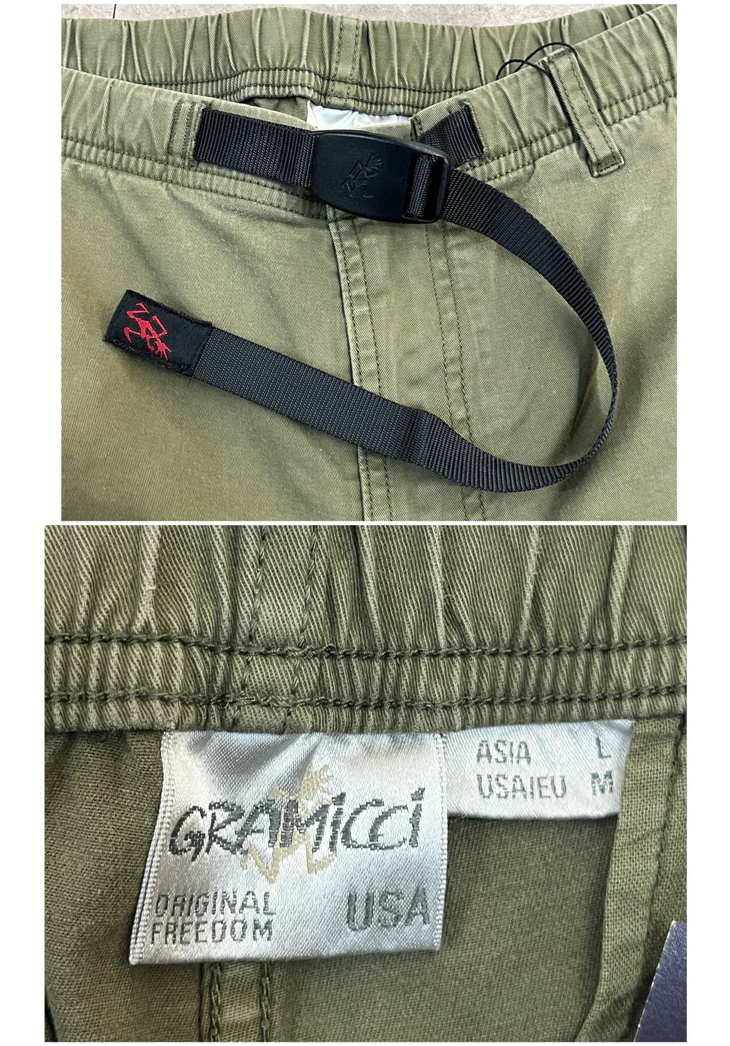 그라미치 하프 팬츠 카키 L #csz4144 상품이미지3