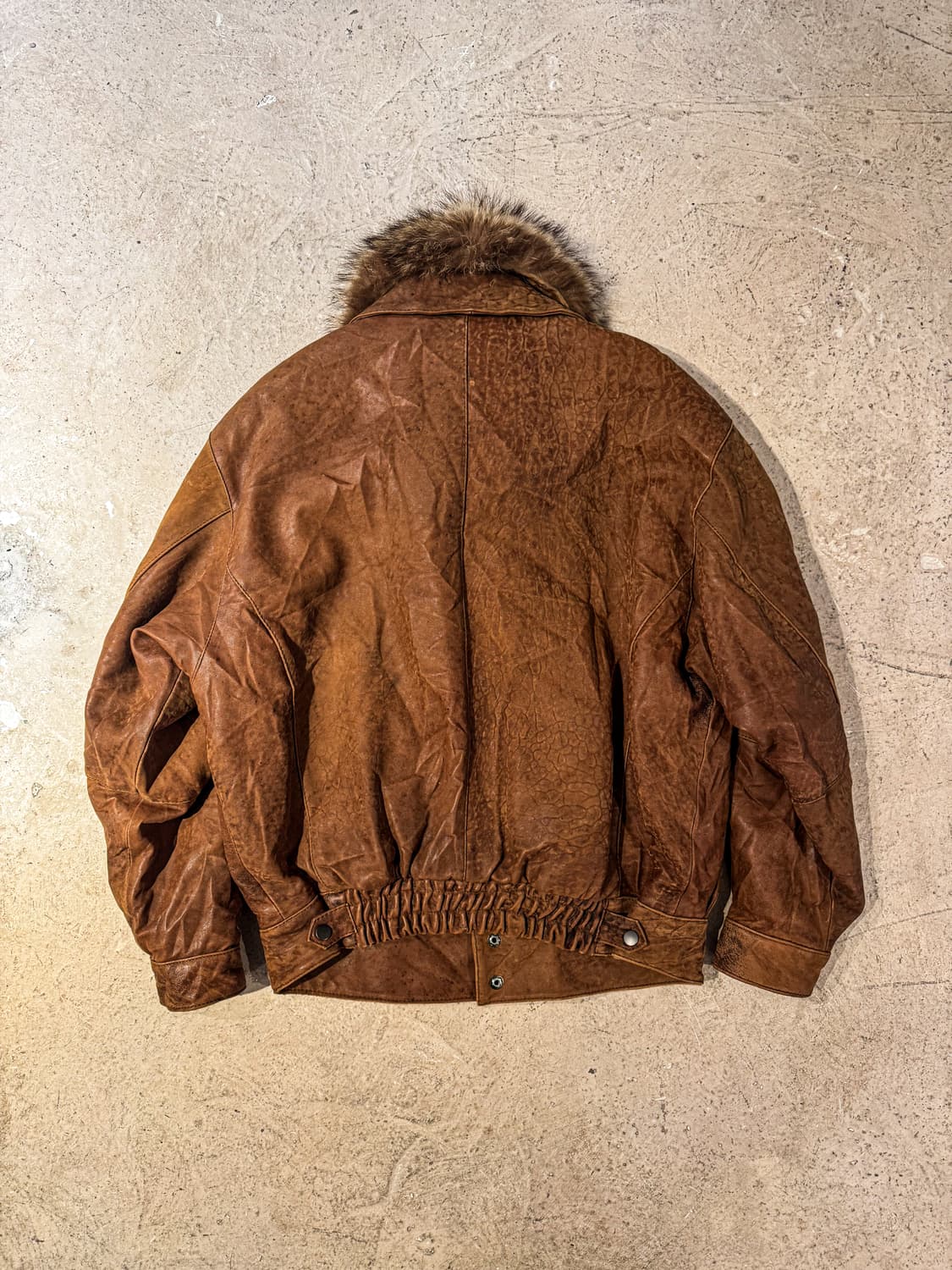 Leather Wear –  Fur Collar Leather Jacke 상품이미지5