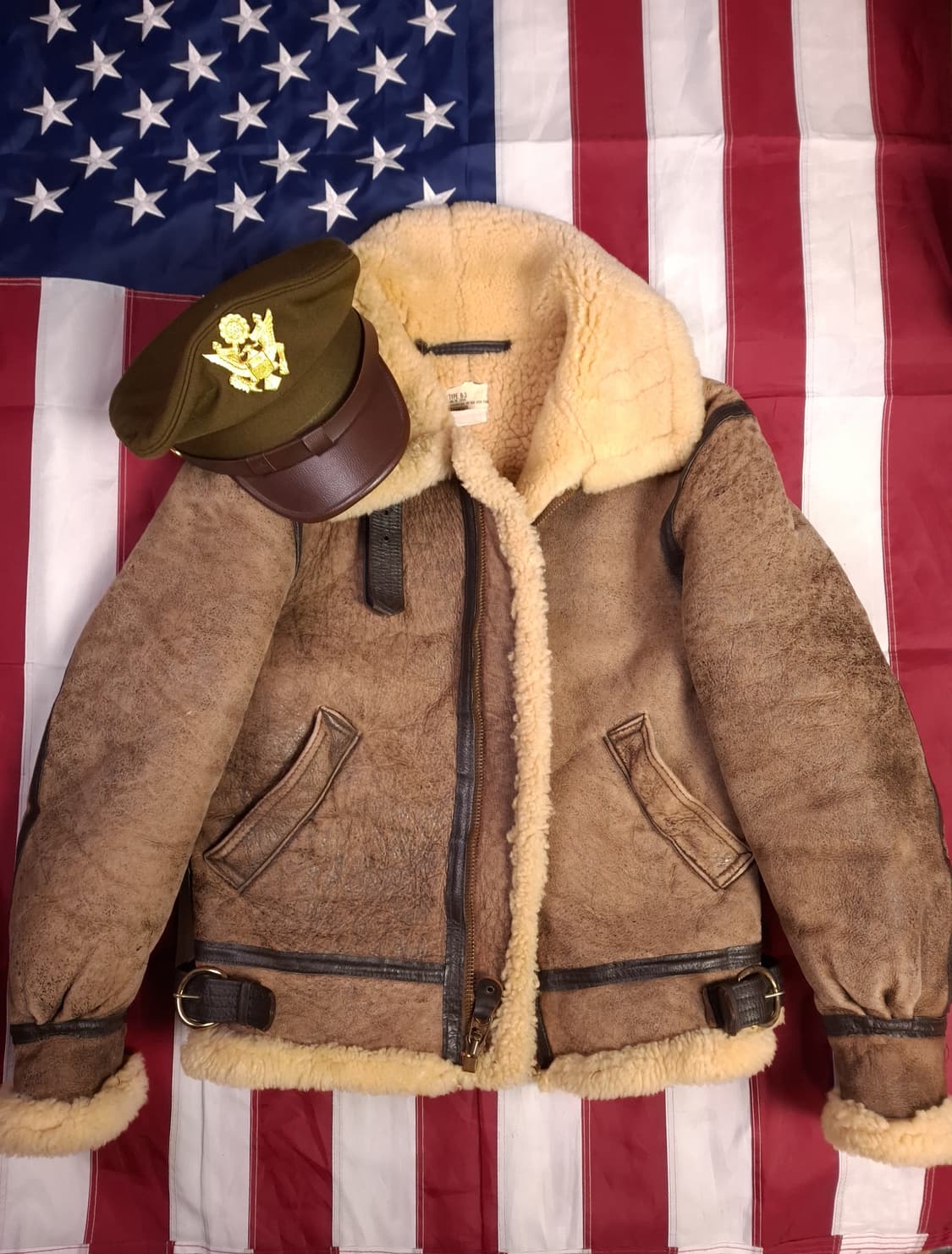 오리지날 미국제조 미공군 TYPE 항공 폭격기 무스탕 상품이미지3