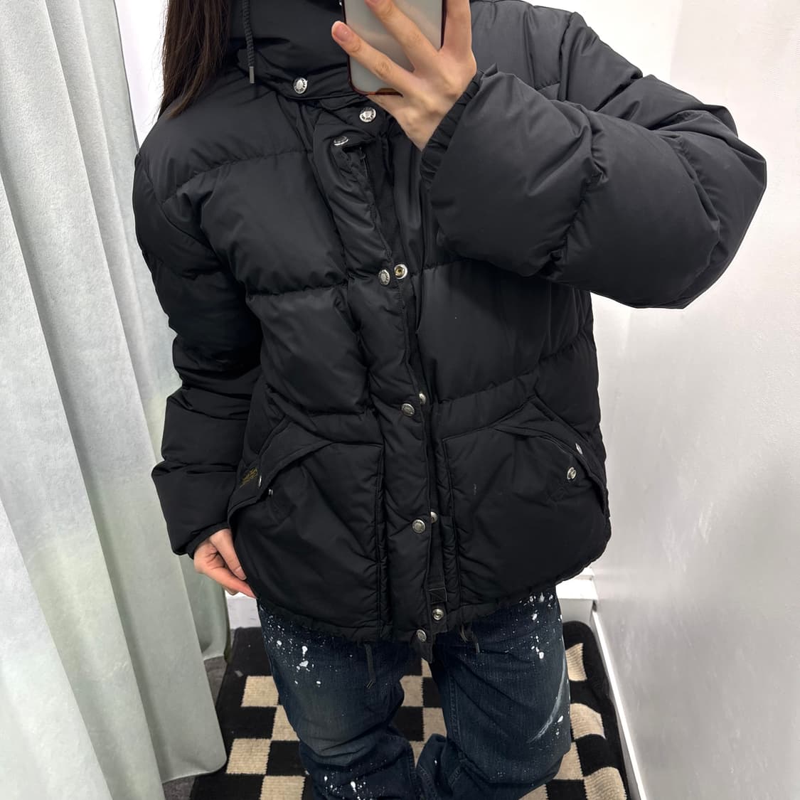 폴로 블랙 덕다운 패딩  상품이미지1