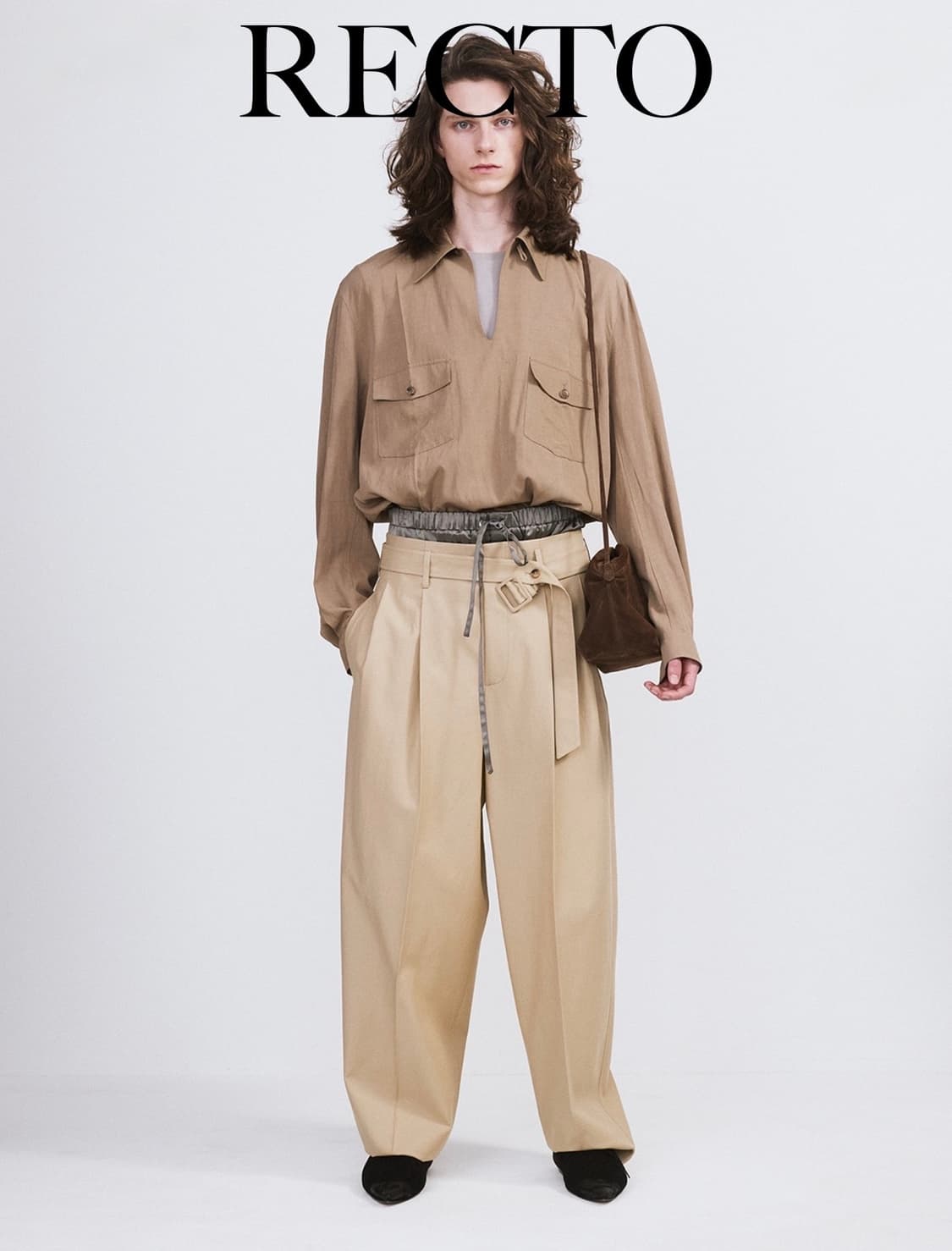 [M] 새상품 렉토 투포켓 헌팅탑 베이지 상품이미지1