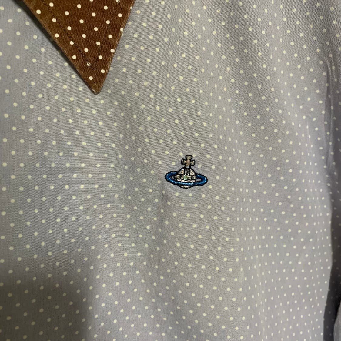 vivienne westwood도트 사선 넥라인 셔츠 상품이미지6