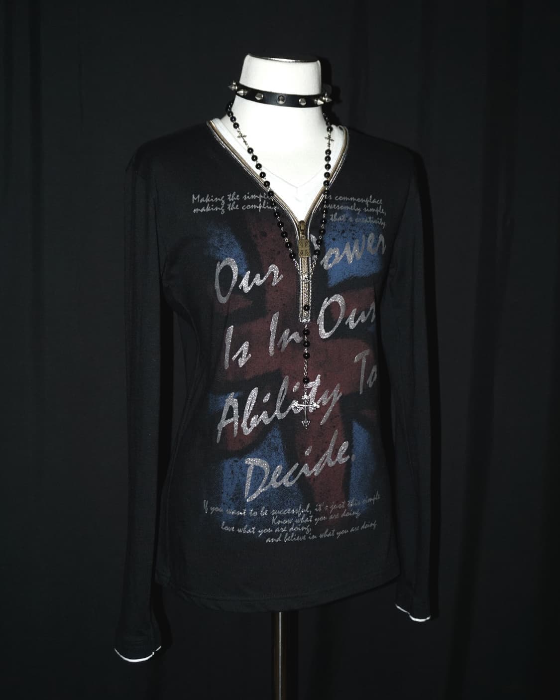 (euroyal) glitter lettering punk t  상품이미지2