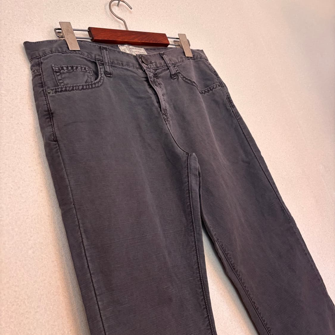 커렌엘리엇 28 차컬그레이 린넨 팬츠 바지 미국 정품 슬림 배기 상품이미지10