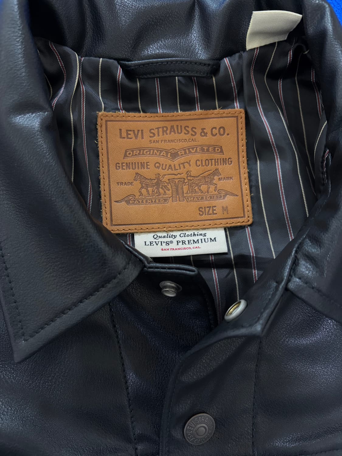 리바이스 레더 트러커 자켓 [M] 상품이미지3