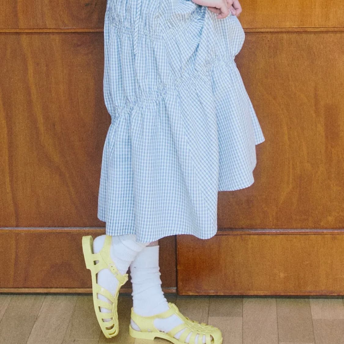 꼬모니노즈 W COMO SKIRT [BLUE] 상품이미지2