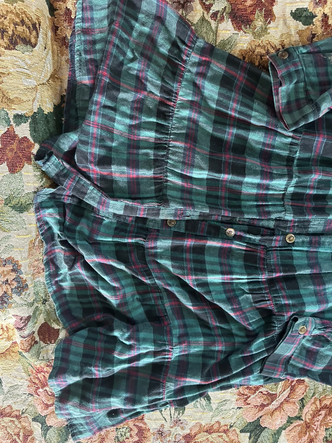 빈티지 체크 원피스 상품이미지3