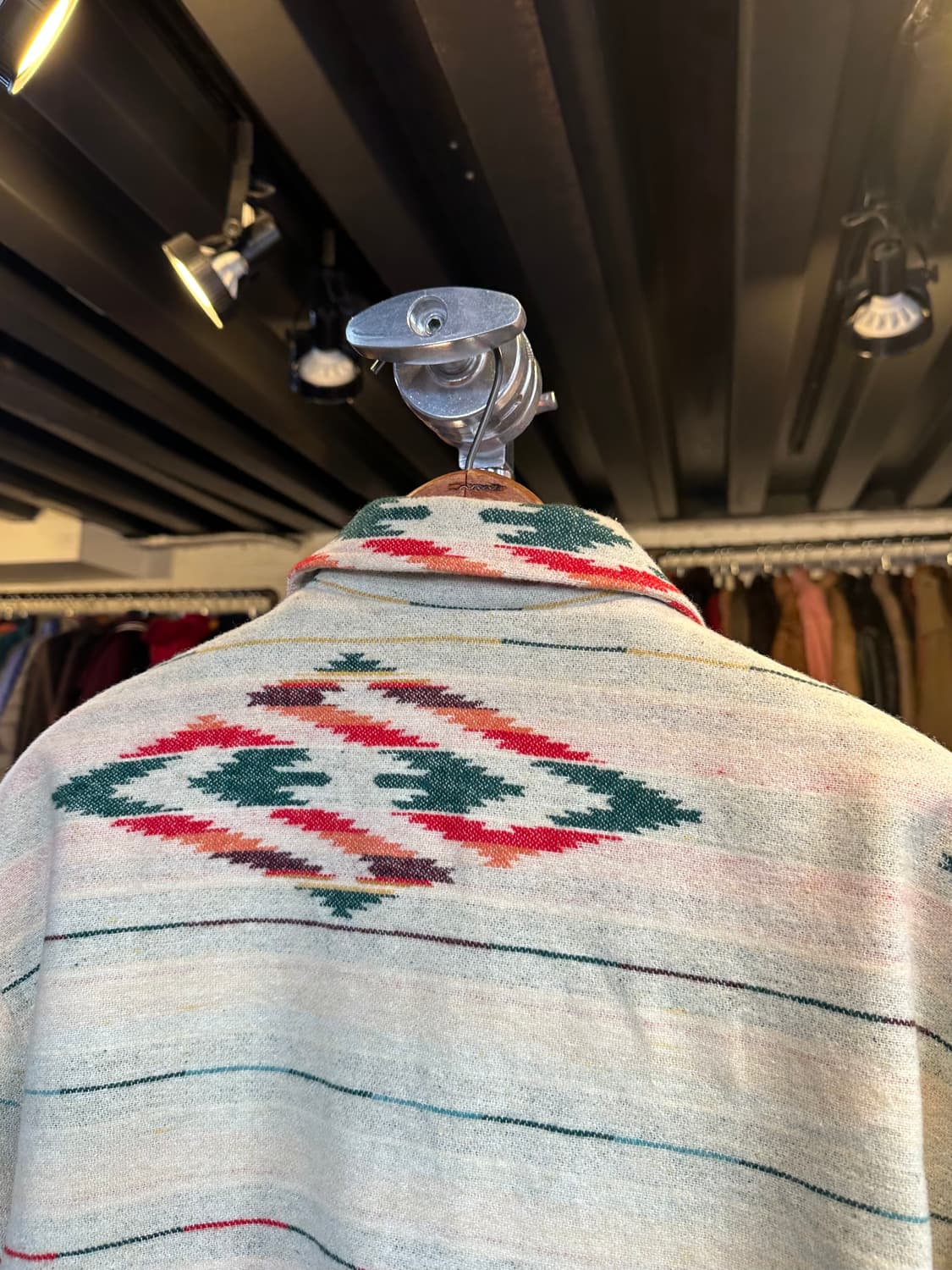 90s Maurizio Ramani 울 아즈텍 웨스턴 코트  상품이미지7